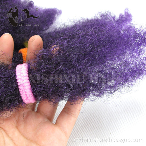 afro Kinky Bulk Synthetic twist marley braiding pre twisted synthetic hair extension for crochet braids